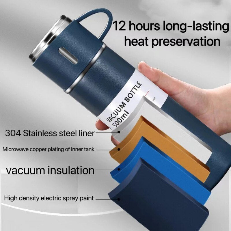 Stainless Steel Thermos Cup Large Capacity Vacuum Flask